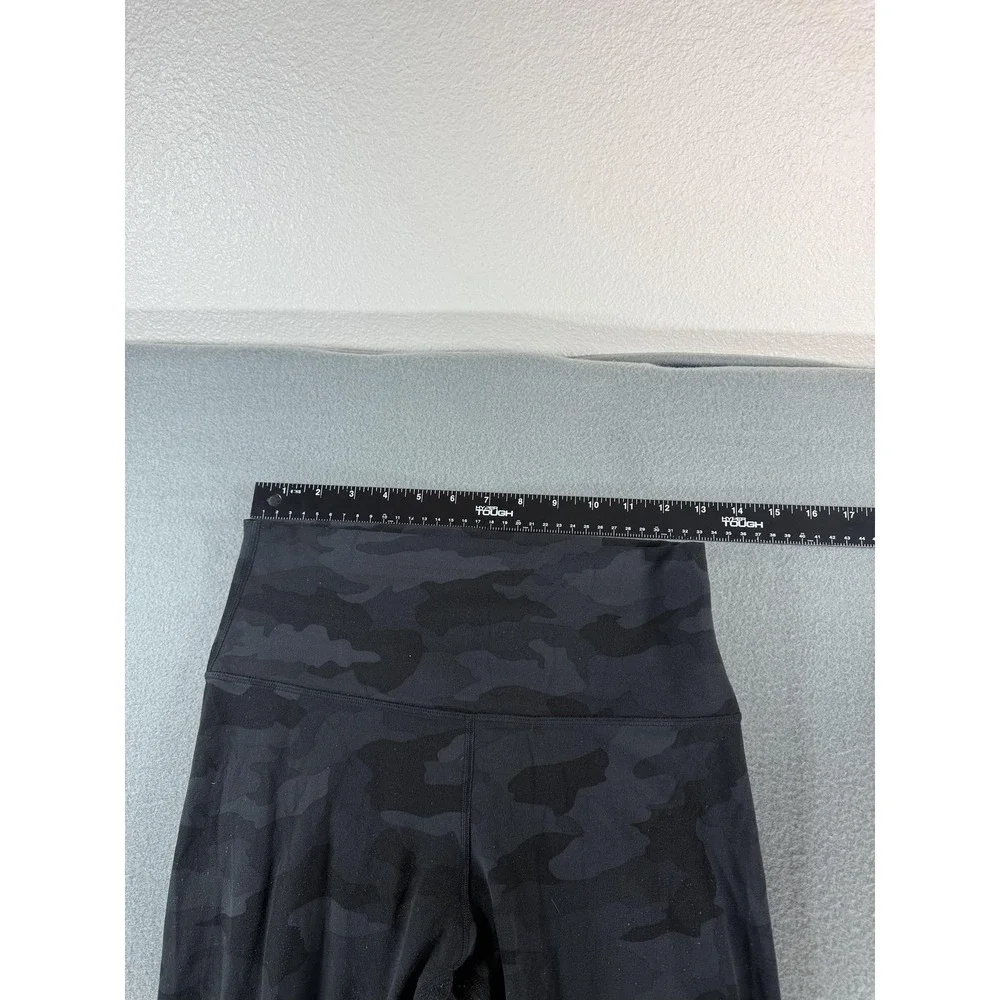 Lululemon Wunder Under High-Rise Leggins 8 Black Camo High‎ Rise Athletic